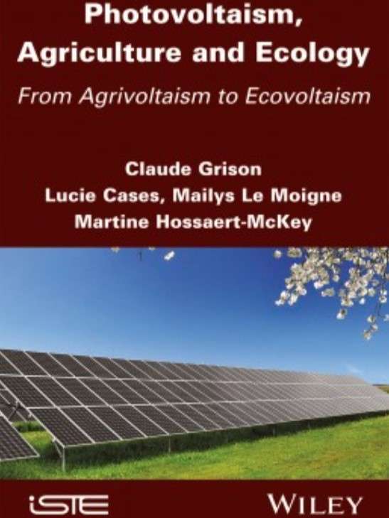 Couverture du livre Photovoltaism agriculture and ecology